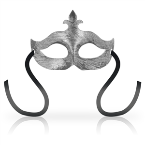 Ohmama Masks Antifaz Flor De Lis - Silver