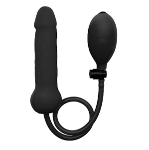 Ouch! Ouch Plug Inflable Silicona Dong Negro