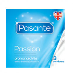 Pasante - Vending Passion Estriados (12 Cajitas de 3 uds.)