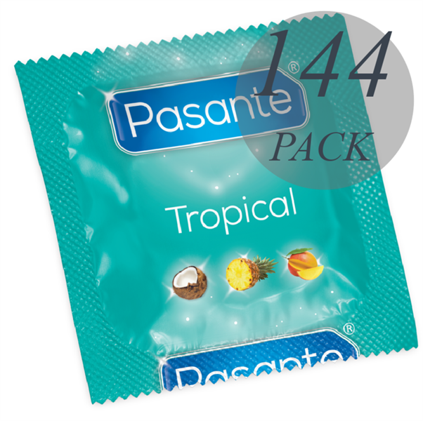Pasante - Pasante Preservativos Sabores Tropical  144 Unidades