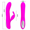 Pretty Love - Vibrador Dylan Púrpura C/ Estimulador Punto G
