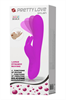 Pretty Love - Vibrador Dylan Púrpura C/ Estimulador Punto G