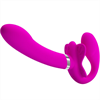 Pretty Love - Valerie Vibrador Doble Strap-on 12 Vibraciones Morado