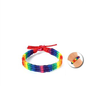 Pride - Pulsera Trenzada Bandera Arcoãris