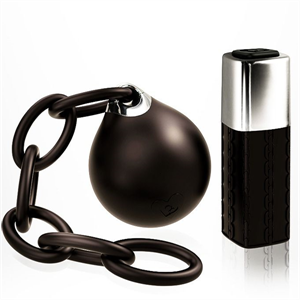 Rocks Off 10 Settings Ball & Chain Black