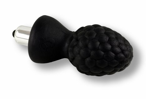 Rocks Off - Plug Anal Frambuesa Negro con Vibración