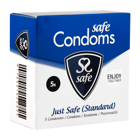 Safe - Caja de seguridad - Sólo seguro Condones Standard 5 piezas