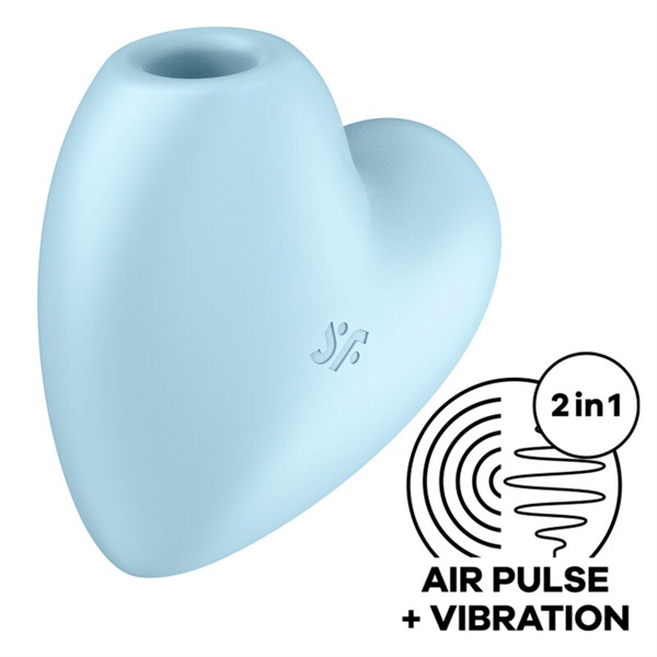 Satisfyer - Satisfyer Cutie Heart Estimulador Y Vibrador - Azul