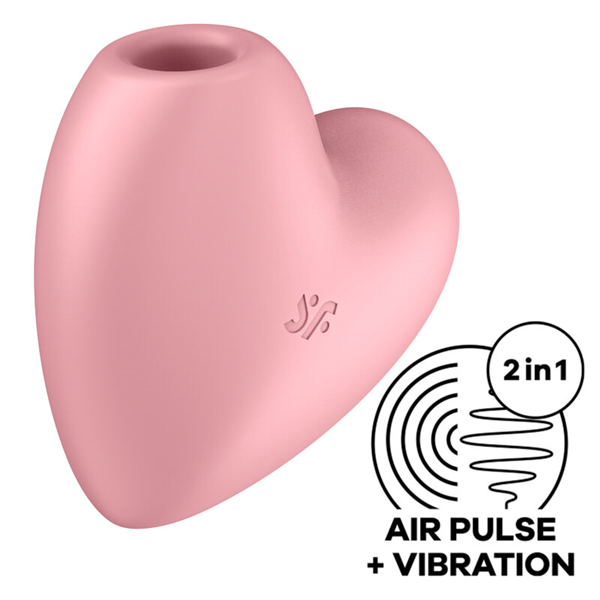Satisfyer Cutie Heart Estimulador Y Vibrador - Rosa