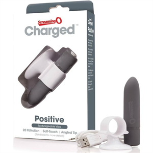 Screaming O Masajeador Recargable - Positive - Gris