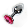 Secretplay Plug Anal Aluminio - Cristal Fucsia - 8cm