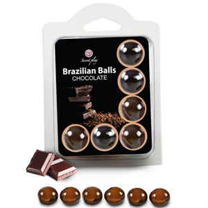 Secretplay Set 6 Brazilians Balls Chocolate