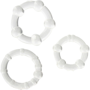 Seven Creations Sevencreations Juego Tres Anillos Pene Transparente
