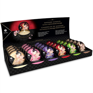 Shunga Mini Caress By Candlelight Velas Masaje Display 24 Uds