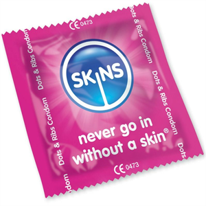 Skins Preservativos Puntos & Estrías Bolsa 500 Uds