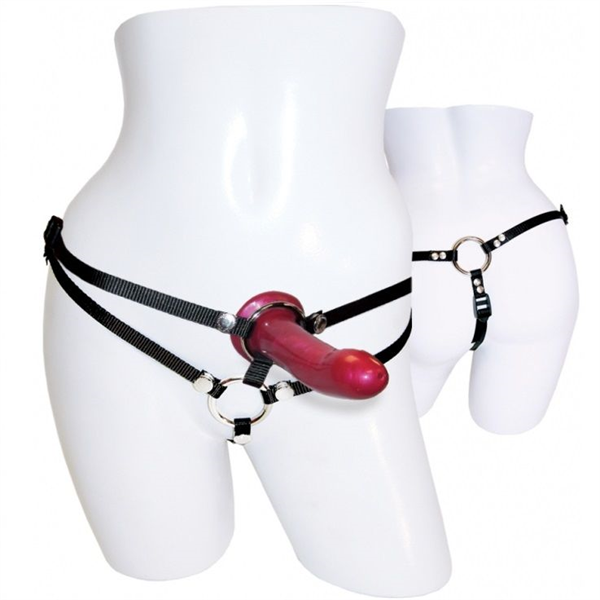 Sportsheets - Menage A Trois Strap-On ( Whit Dildo)