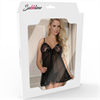 Subblime - Subblime Babydoll With Bow And Floral Laces Rojo S/M