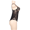 Subblime - Subblime Queen Plus Teddy Diseño Floral Y Flequitos Negro