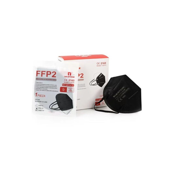 Mascarilla FFP2 con Certificado CE Negra (20 pcs)
