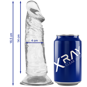 X Ray Xray Clear Dildo Transparente 16.5cm X 4cm