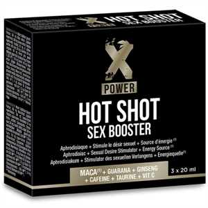 Xpower Hot Shot Sex Booster Aumento Libido  3 X 20 Ml